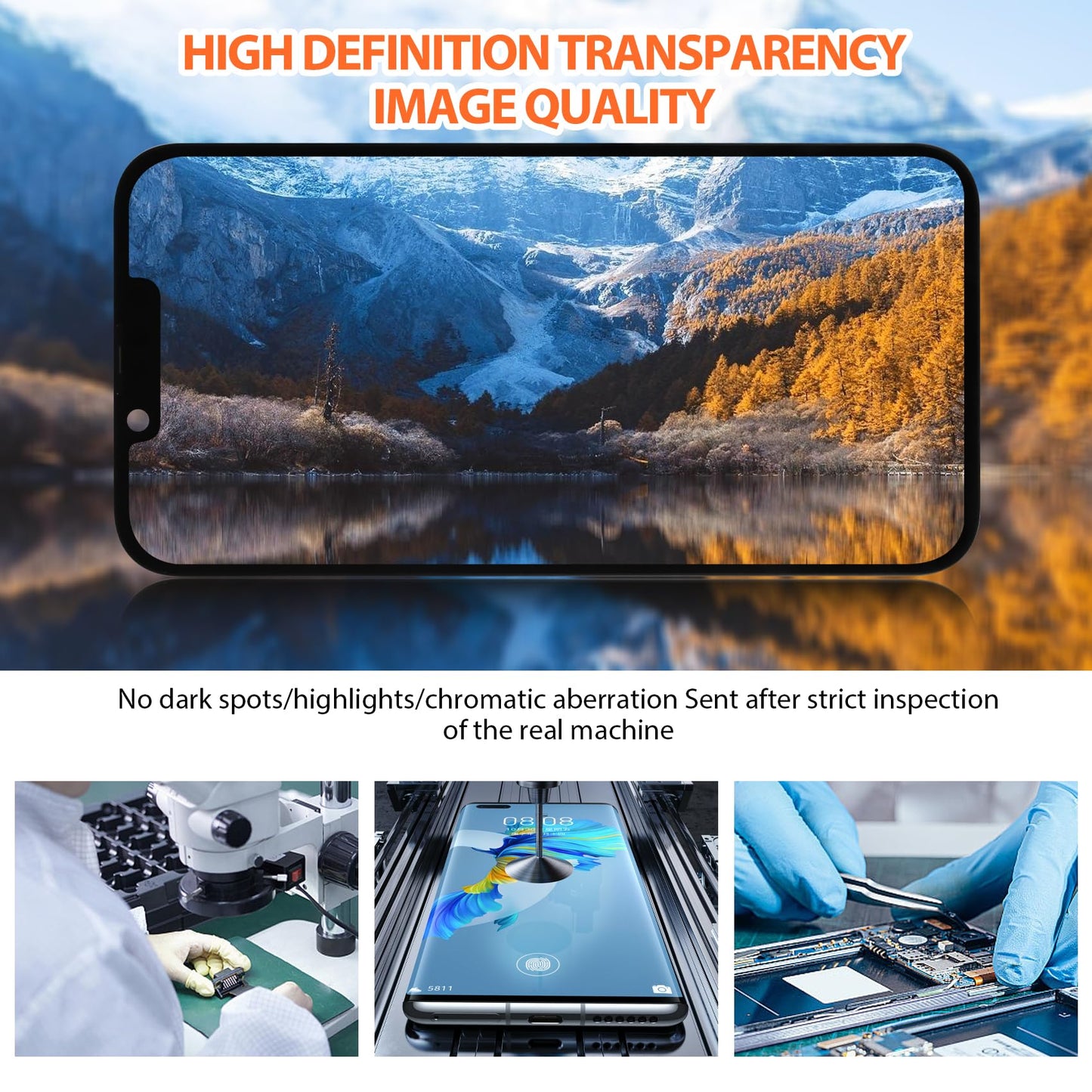 DD AMOLED Display for iPhone 13 Pro – 120Hz High Refresh Rate Soft OLED Screen