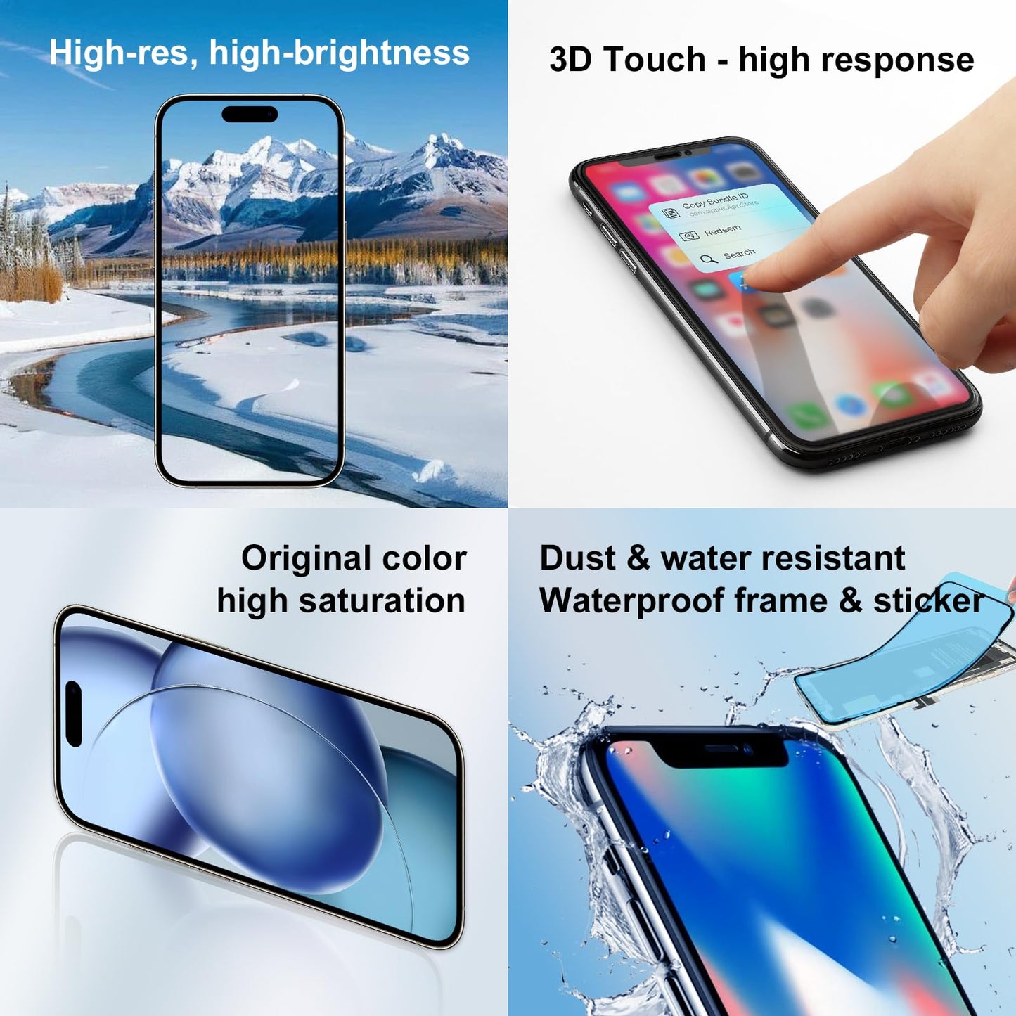 DD OLED Display for iPhone 15 Pro – Premium COP Screen Replacement Assembly High Resolution & Fast Touch Response
