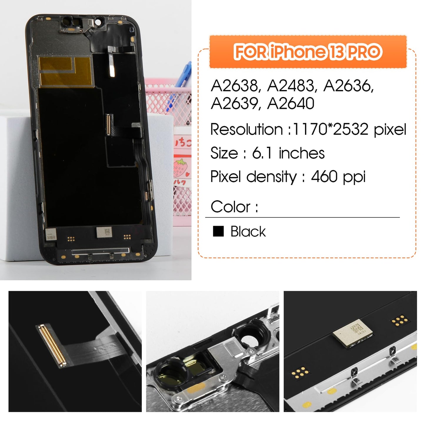 DD AMOLED Display for iPhone 13 Pro – 120Hz High Refresh Rate Soft OLED Screen
