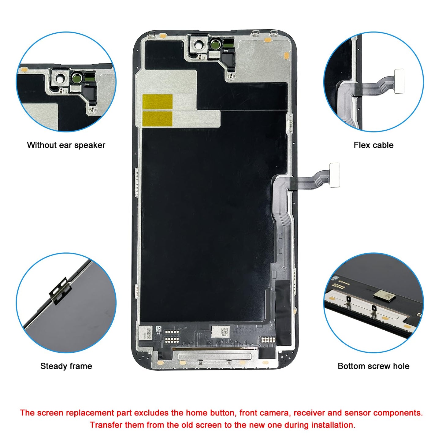DD Soft OLED Display for iPhone 14 Pro Max – High Resolution Screen Replacement with Fast Touch Response