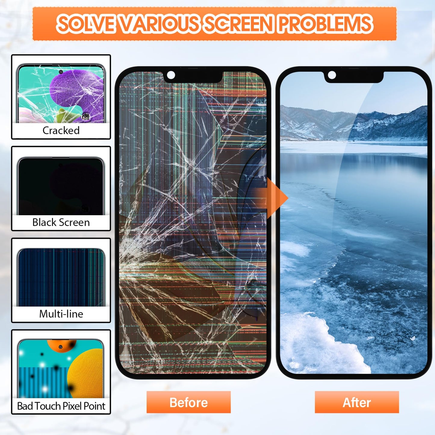 DD AMOLED Display for iPhone 13 Pro – 120Hz High Refresh Rate Soft OLED Screen