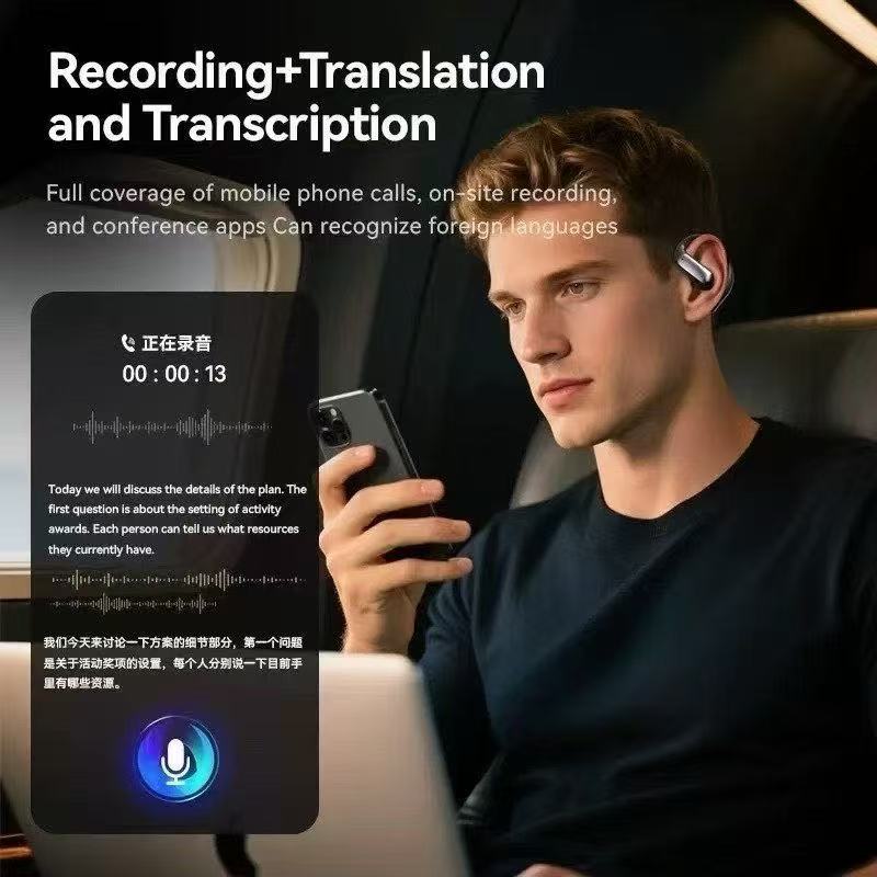 AI Translation Wireless Earbuds | Hi-Res Audio & Smart App Control