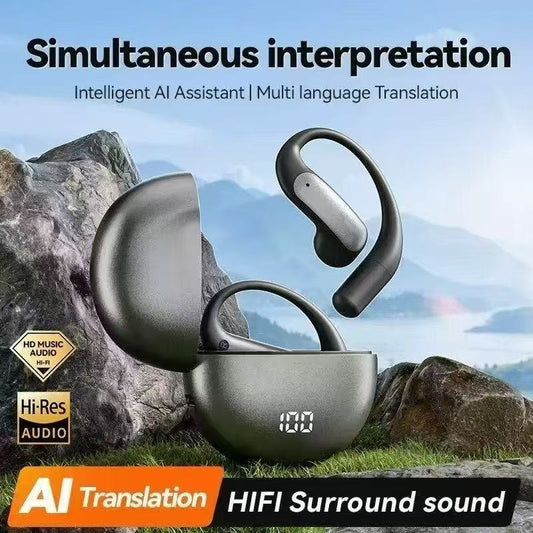 OpenWearable AI Translation Earphones – True Wireless Bluetooth 5.4