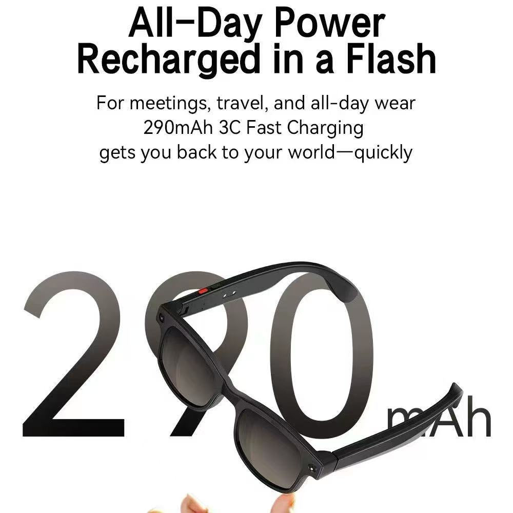Smart AI Glasses for Photos, Videos & Calls